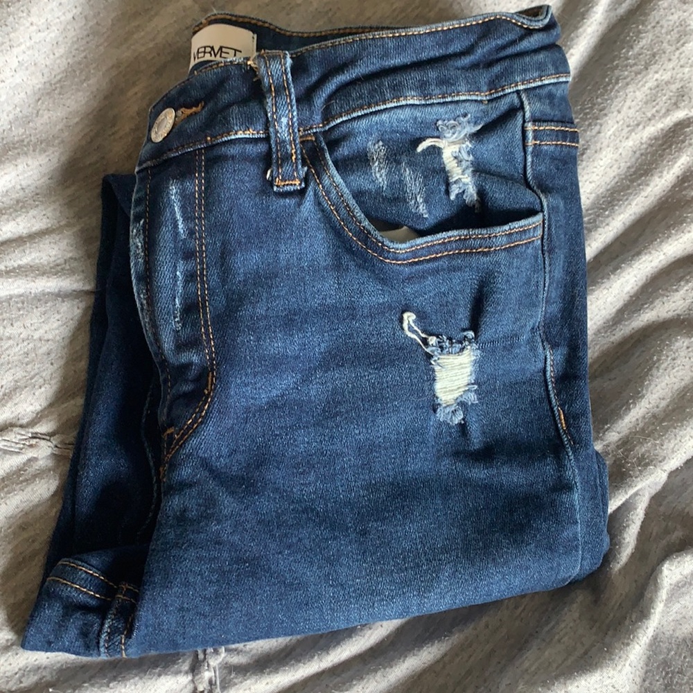 Vervet distressed skinny jeans